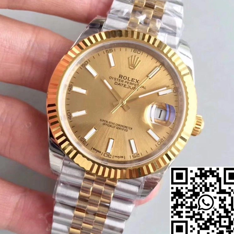 Rolex Datejust Factory Gold Dial 116333 EW Yellow II 41MM 1115